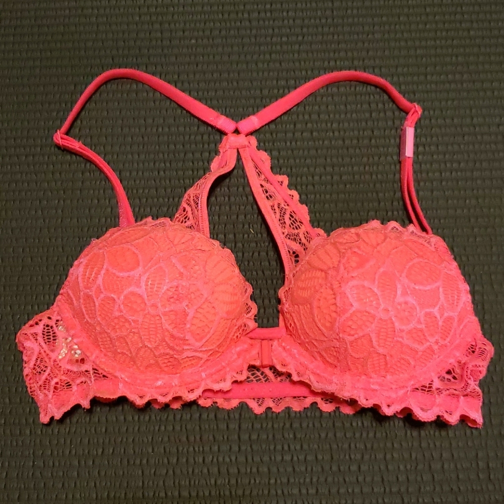 Victoria's Secret Pink lace bra 32A NWT
